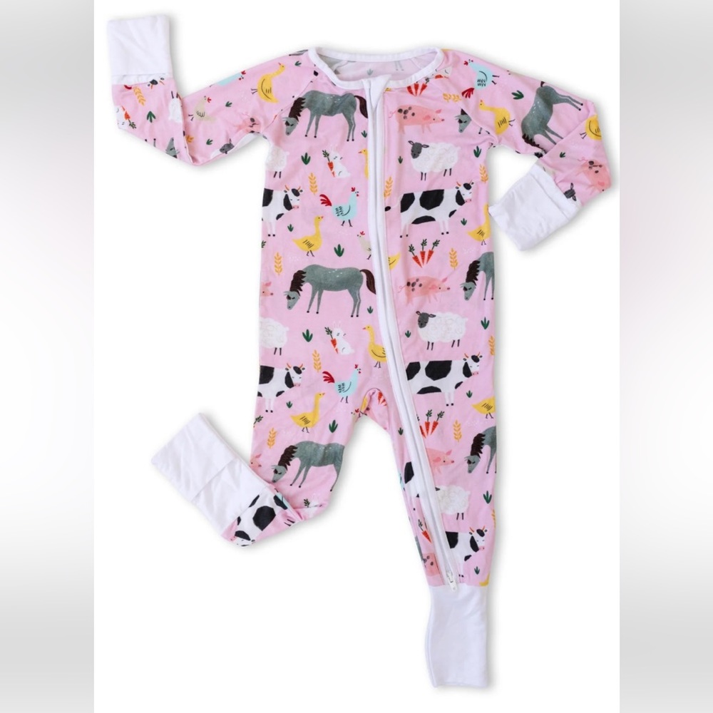 Little Sleepies Farm Animals Pajama Zippy: 3T